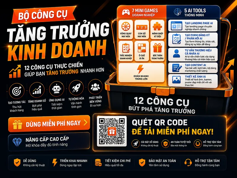 Bộ Công Cụ Tăng Trưởng Kinh Doanh StartUpDuKich
