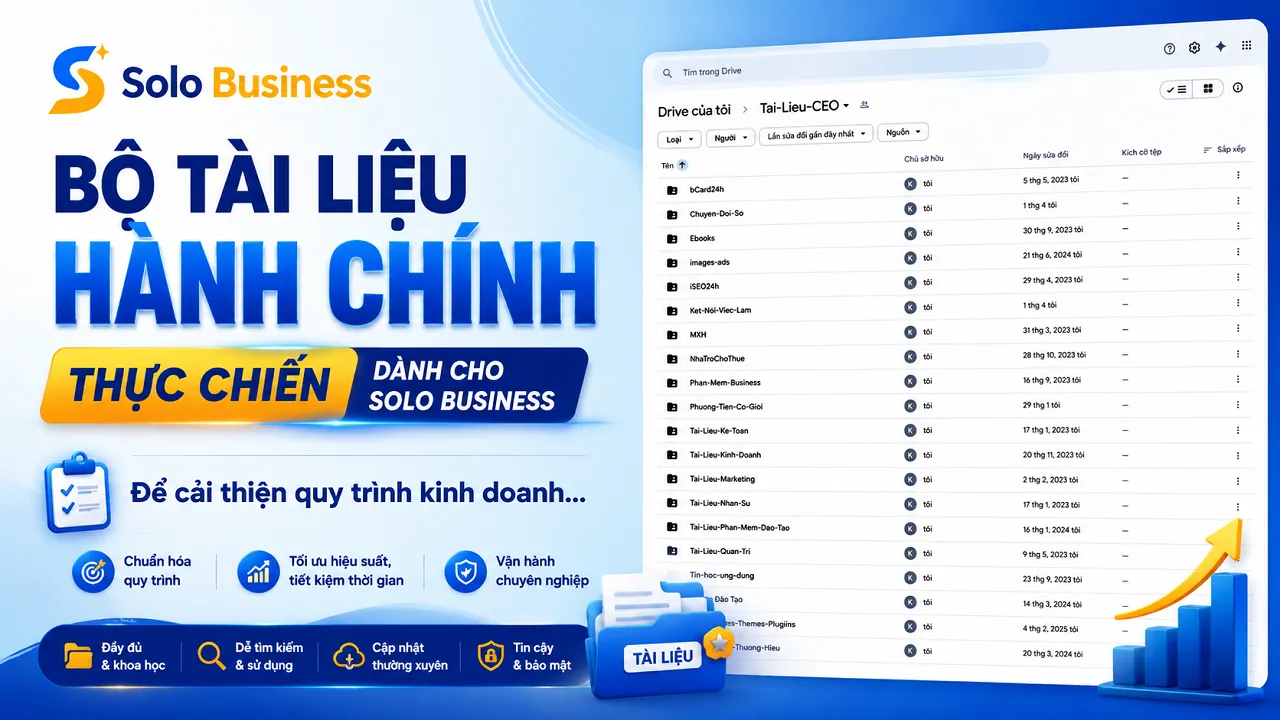 Tài liệu quản trị kinh doanh thực tế - Bộ tài liệu hành chính dành cho solo business