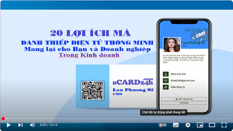 20 lợi ích mà Card Visit 4.0 mang lại cho Sếp và doanh nghiệp