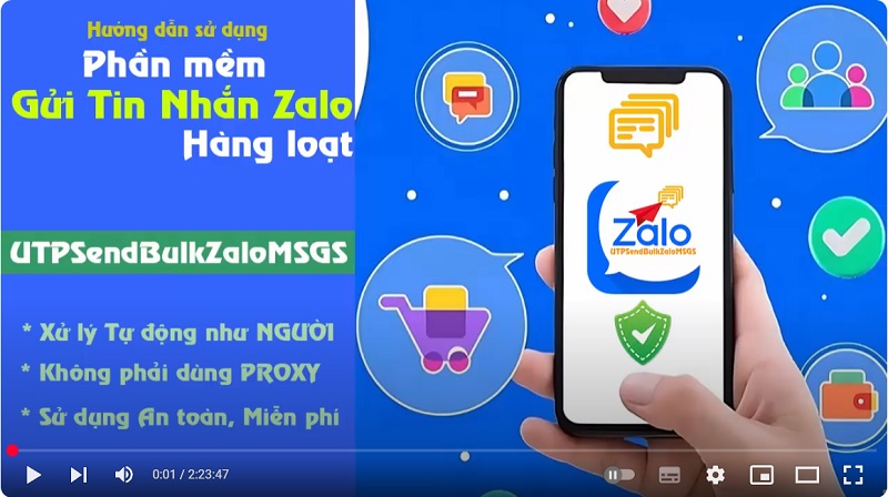 Phần mềm tự động gửi tin nhắn Zalo hàng loạt