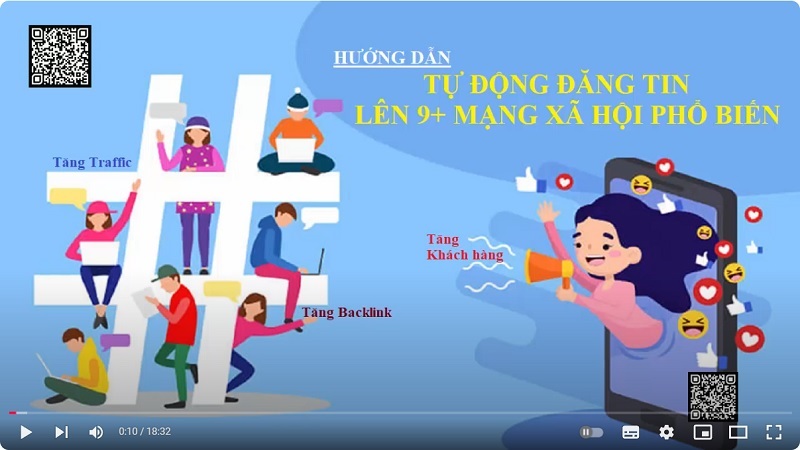 Video hướng dẫn sử dụng phần mềm tự động seeding lên 9+ mạng xã hội nổi tiếng