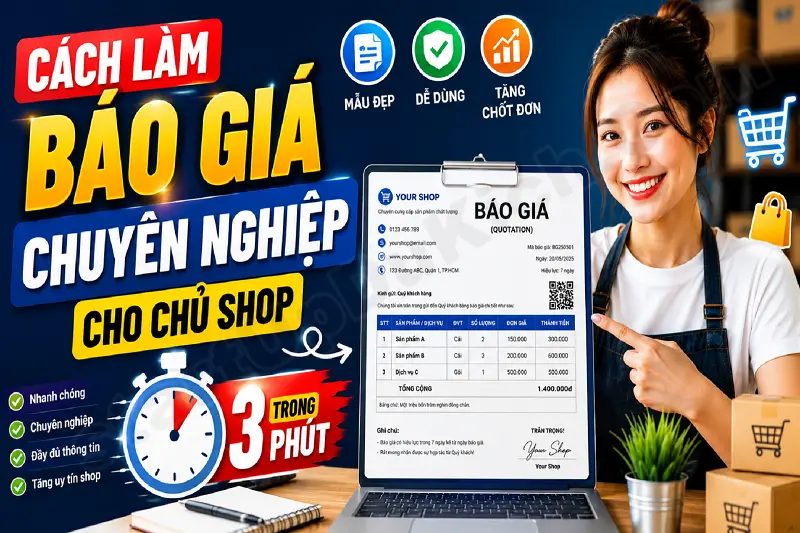 Cách Làm Báo Giá Chuyên Nghiệp Cho Chủ Shop Trong 3 Phút