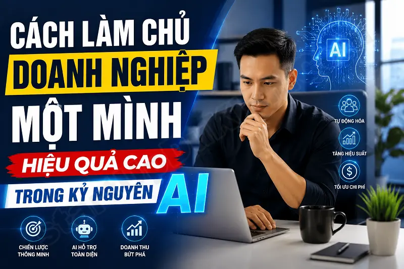 Cách Làm Chủ Doanh Nghiệp Một Mình Hiệu Quả Cao Trong Kỷ Nguyên AI