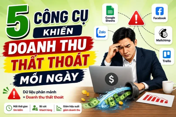 5 công cụ khiến doanh thu thất thoát mỗi ngày