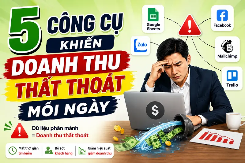 5 công cụ khiến doanh thu thất thoát mỗi ngày