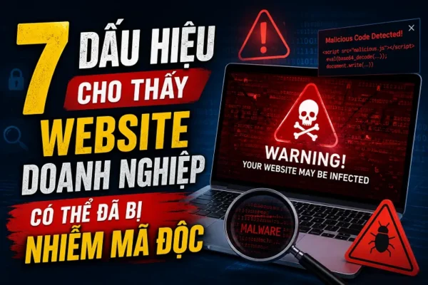 7 dấu hiệu cho thấy Website Doanh Nghiệp bị Nhiễm Mã Độc cần phải xử lý ngay