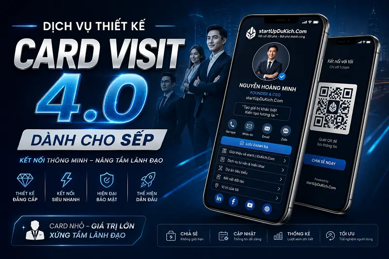 Dịch vụ thiết kế Card Visit 4.0 dành cho Sếp