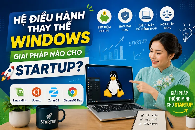 Hệ điều hành thay thế window - giải pháp nào cho startUp?