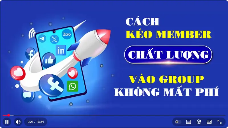 Video hướng dẫn cách kéo thành viên vào nhóm Zalo không mất phí
