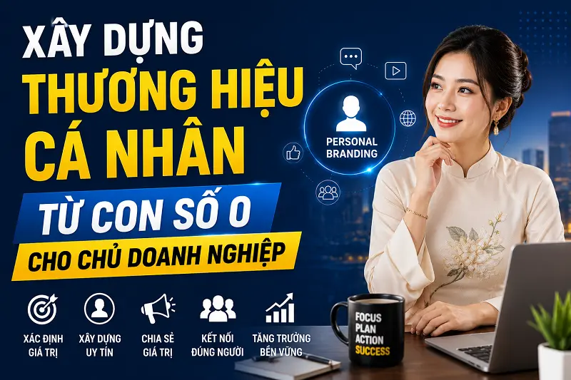 Xây dựng thương hiệu cá nhân từ con số 0 cho chủ doanh nghiệp