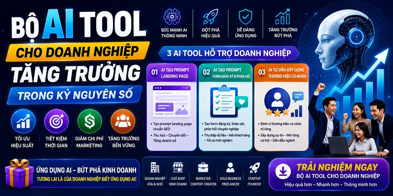 Game Marketing Du Kích - Bộ AI Tool cho doanh nghiệp tăng trưởng trong kỷ nguyên số
