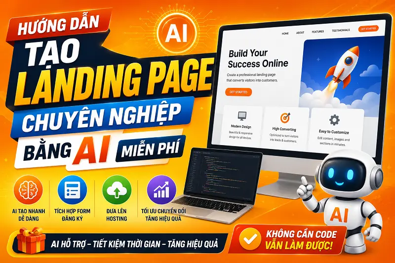 Hướng dẫn tạo Landing Page chuyên nghiệp bằng AI miễn phí