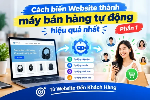 Tìm hiểu cách biến Website thành máy bán hàng tự động, từ thu hút khách hàng, tối ưu Landing Page đến thu thập Lead và tăng tỷ lệ chuyển đổi hiệu quả.
