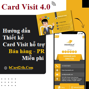 Thiết kế Card Visit điện tử bán hàng 3 trong 1