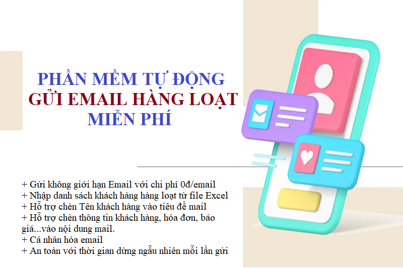 Phần mềm tự động gửi email hàng loạt miễn phí