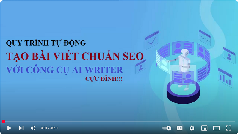 Video hướng dẫn sử dụng phần mềm ai tự động tạo nội dung chuẩn SEO