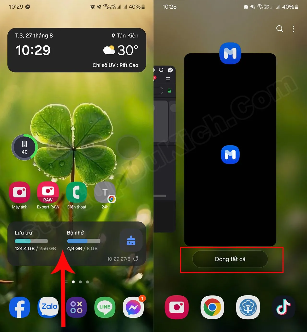 Tắt ứng dụng chạy nền sẽ giúp tăng tốc điện thoại Android