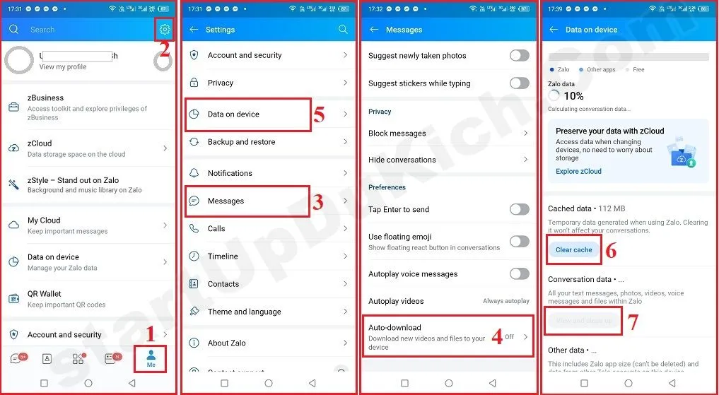 Tắt chế độ Download tài liệu tự động từ Zalo