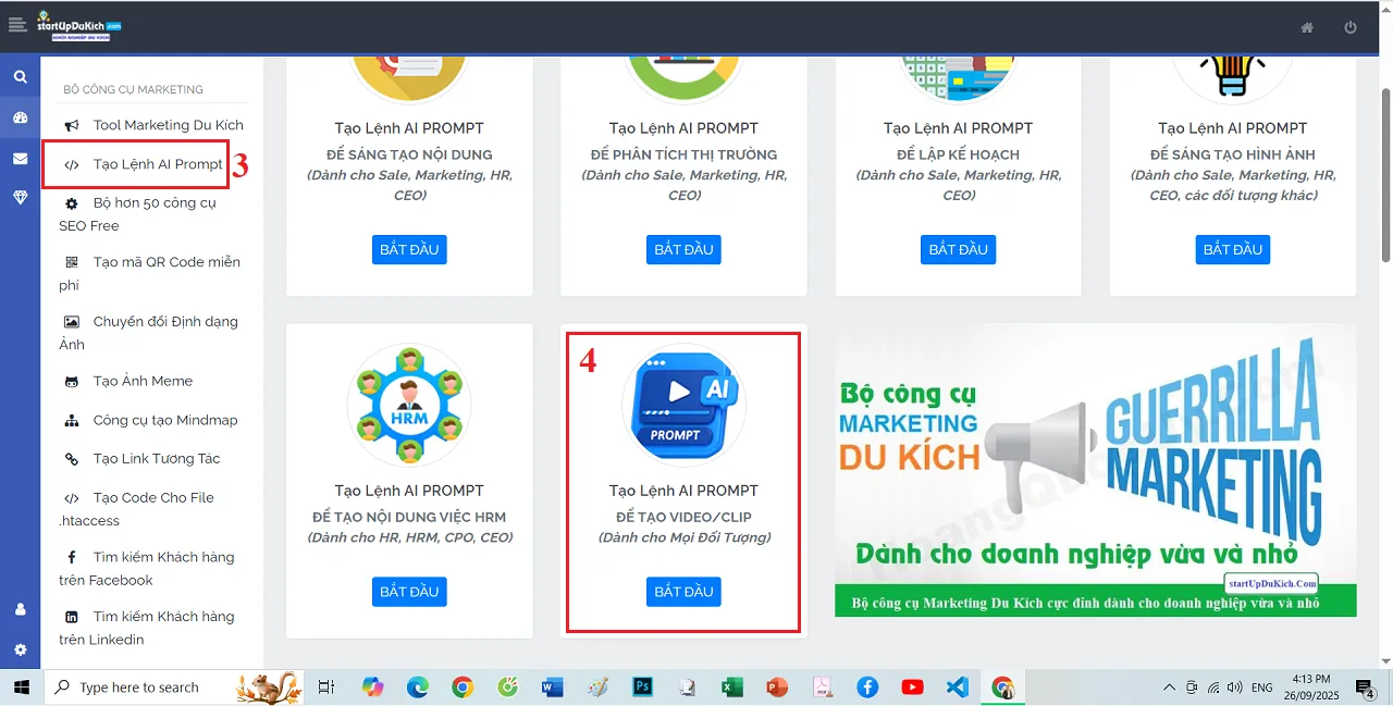 Danh sách các công cụ online miễn phí giúp tạo lệnh AI Prompt