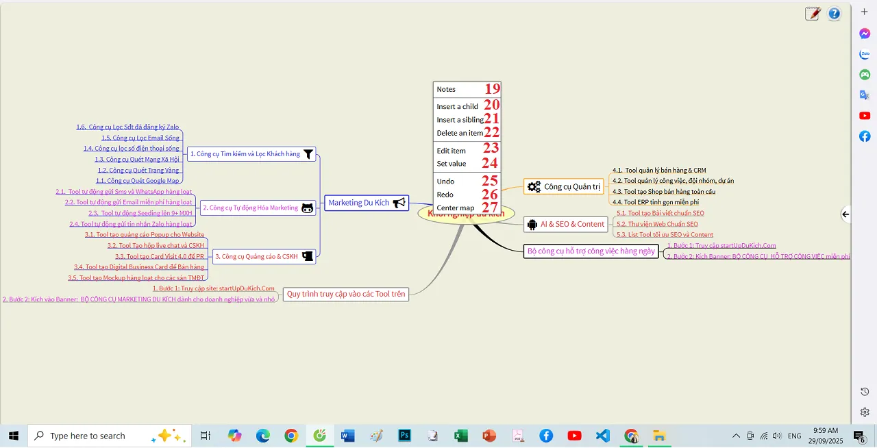 Thiết kế bản đồ tư duy Mindmap bằng công cụ online miễn phí