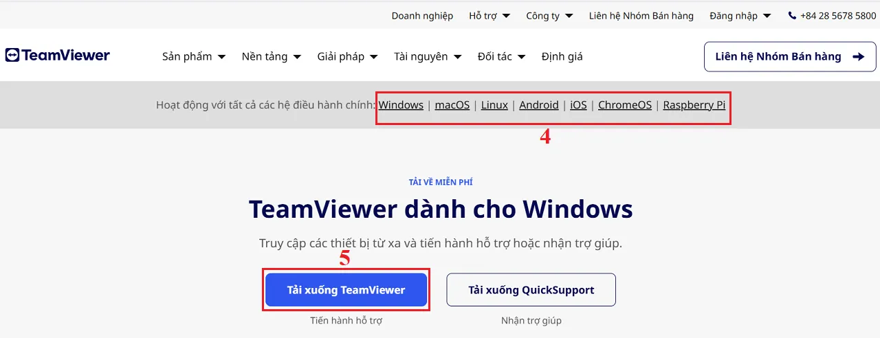 Tải phần mềm Teamviewer về máy tính