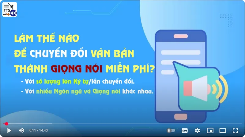 Video hướng dẫn chi tiết cách chuyển văn bản thành giọng nói miễn phí