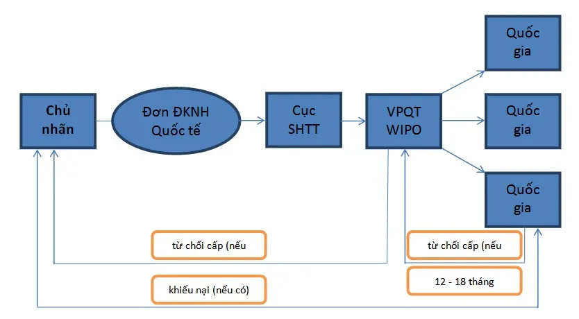 Quy trình đăng ký nhãn hiệu quốc tế theo nghị định thư Madrid và thỏa ước Madrid - Xuất khẩu hàng hóa