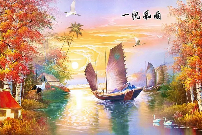 Tranh phong thủy - Thuận buồm xuôi gió
