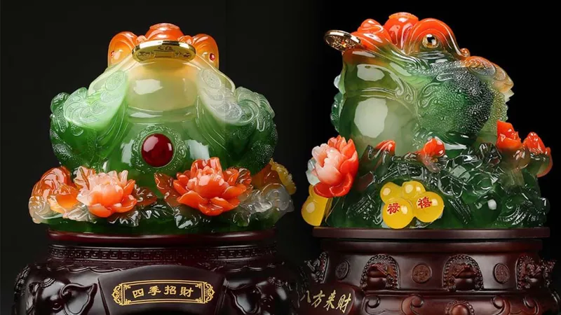 Cóc thiềm thừ 3 chân mang ý nghĩa thu hút tiền tài, hóa giải vận hạn và bảo vệ của cải