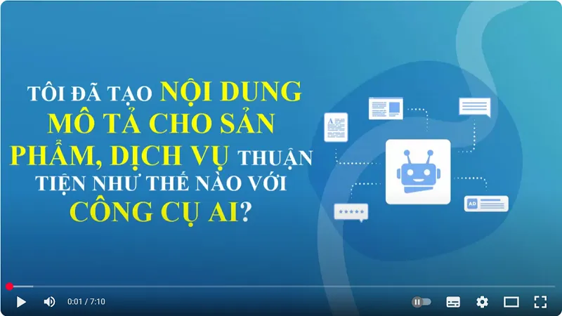 Tôi đã tạo nội dung mô tả sản phẩm, dịch vụ chuẩn SEO thuận tiện nhờ công cụ ai như thế nào?
