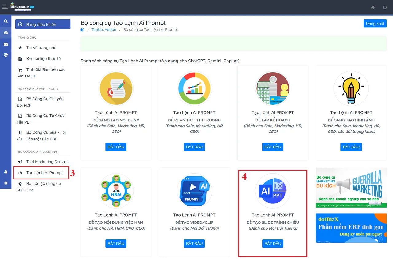 Hướng dẫn tạo Prompt - Danh sách các công cụ online miễn phí giúp tạo lệnh AI Prompt