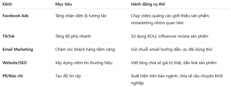 Mẫu kế hoạch marketing cấp chiến dịch tổng quan - Chiến lược và Kênh triển khai