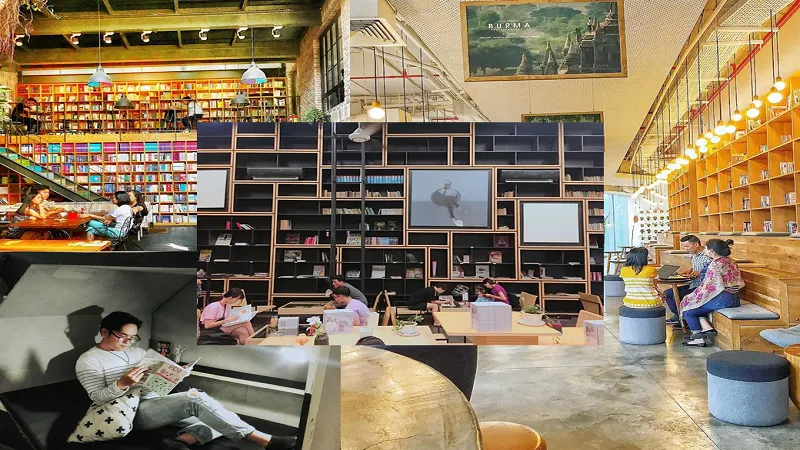 Kho sách được thiết kế chuyên nghiệp, hiện đại, phù hợp đối tượng khách hàng mục tiêu là yếu tố quan trọng trong khởi nghiệp với mô hình cà phê sách