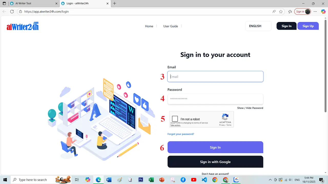 Danh Sách Tool Tạo Content Chuẩn SEO Etsy - Nhập thông tin thành viên để Đăng nhập