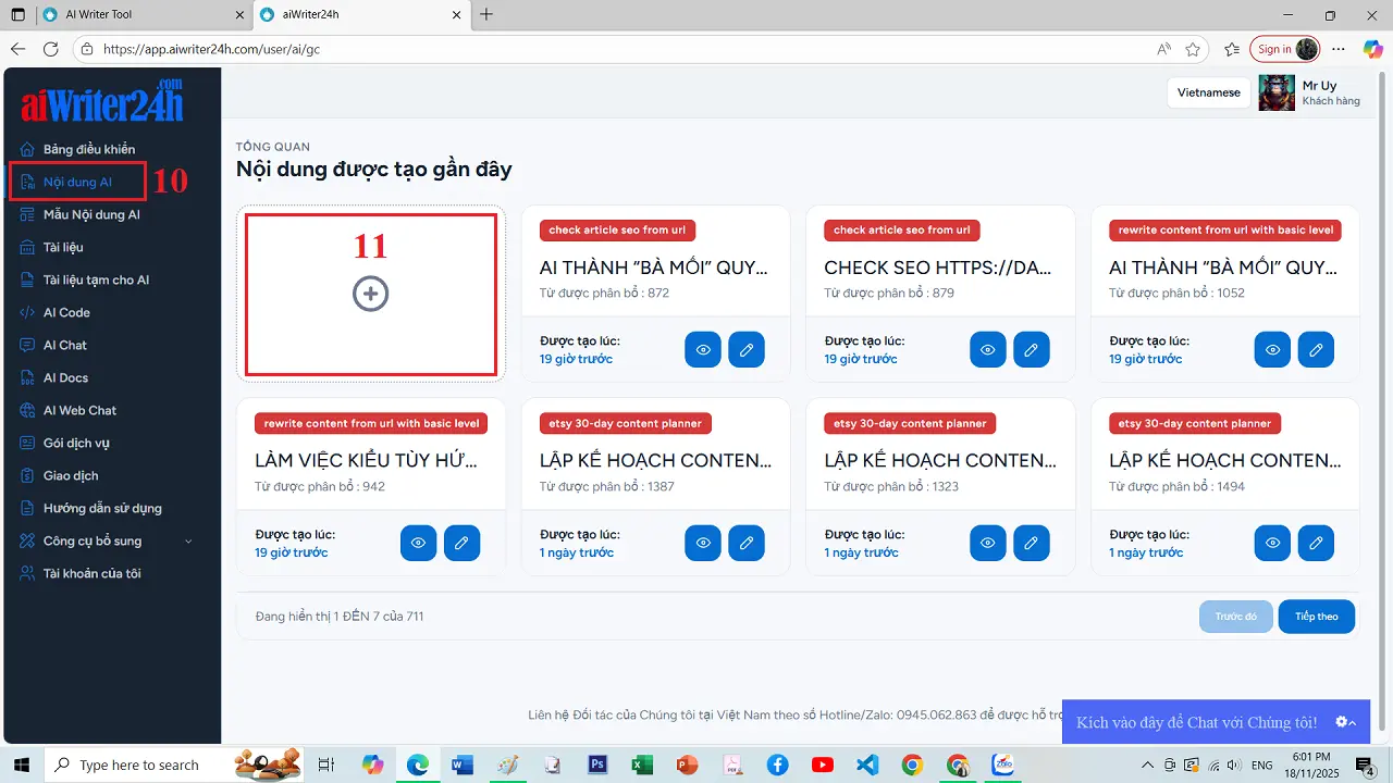 Danh Sách Tool Tạo Content Chuẩn SEO Etsy - Thao tác mở Danh sách công cụ tạo Content Chuẩn SEO Etsy