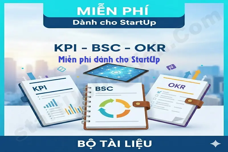 Bộ tài liệu KPI BSC OKR miễn phí dành cho startUp