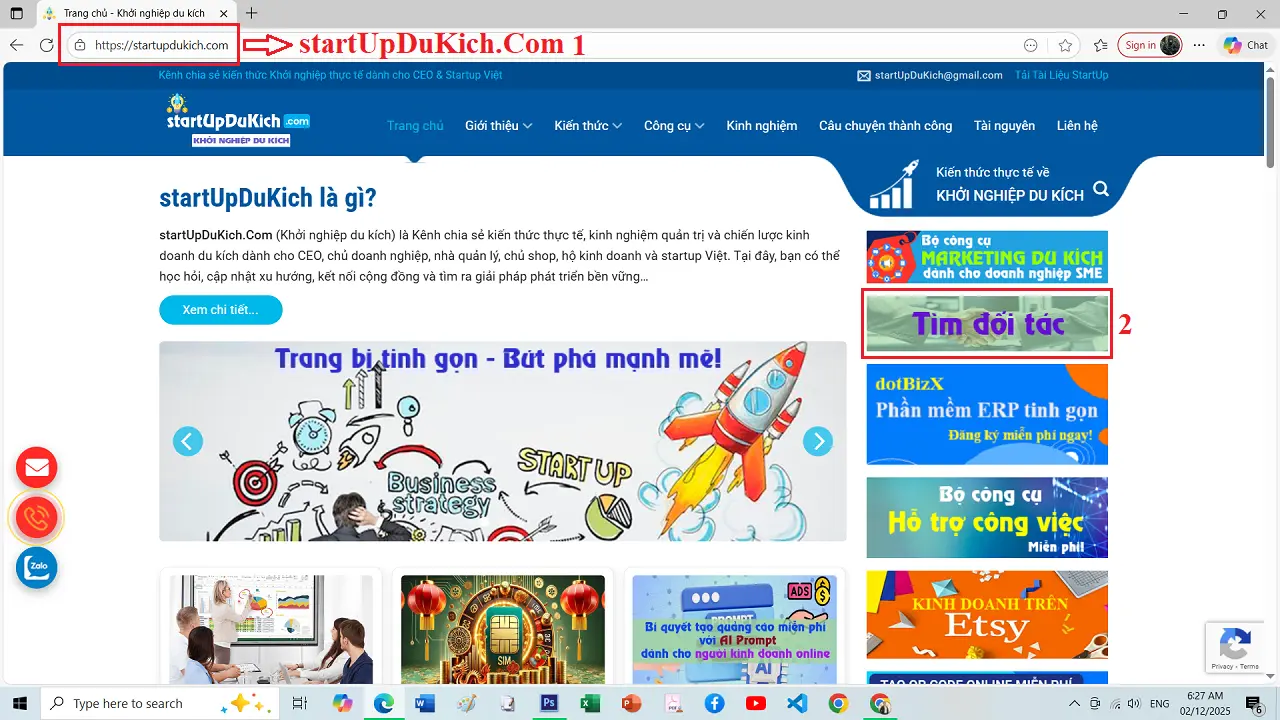 Group Zalo Doanh Nhân tiêu biểu - Truy cập vào trang startUpDUKich.Com