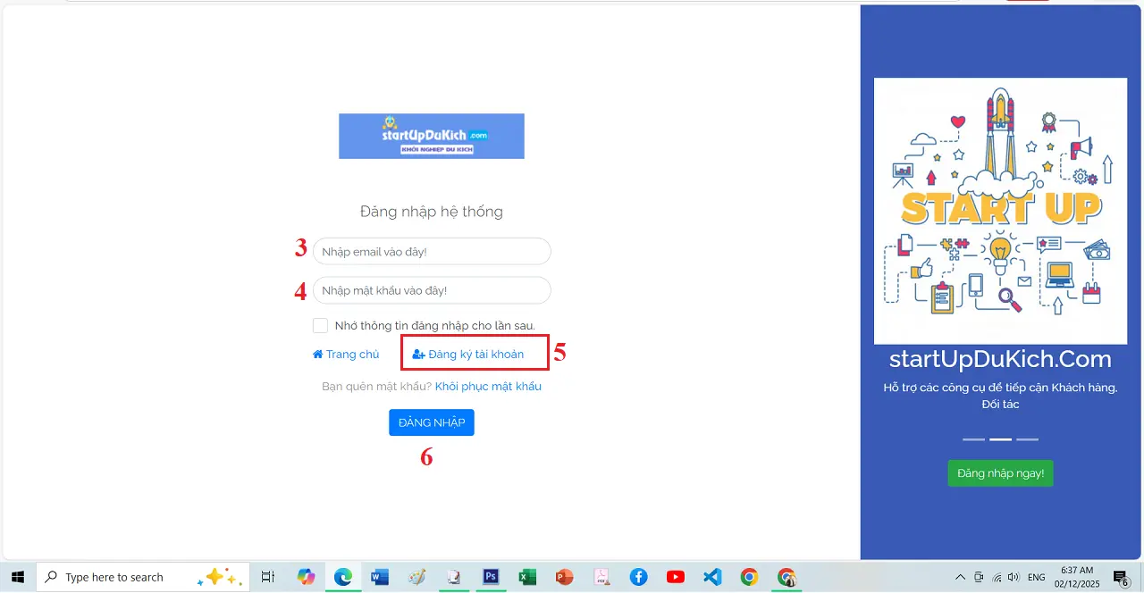 Group Zalo Doanh Nhân tiêu biểu - Giao diện Đăng nhập vào công cụ Tìm kiếm Group Mạng Xã Hội