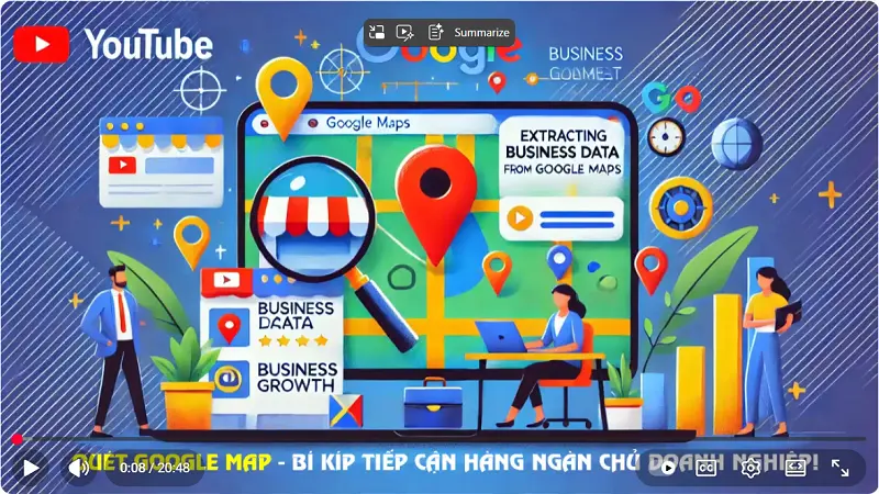 Video hướng dẫn sử dụng Phần mềm Quét Google Map