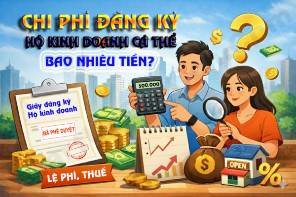 Chi phí đăng ký hộ kinh doanh cá thể bao nhiêu tiền?