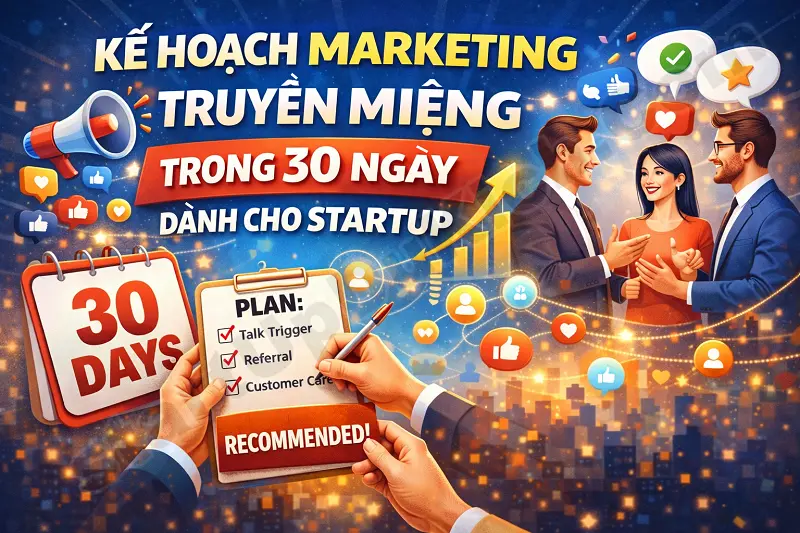 Kế hoạch Marketing truyền miệng trong 30 ngày dành cho StartUp