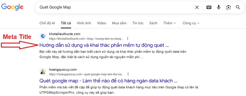 Kỹ thuật SEO Onpage - Tối ưu tiêu đề (Title Tag) và mô tả (Meta Description)