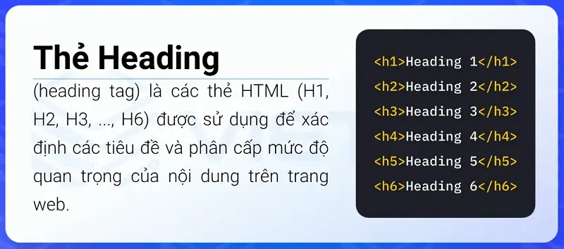 Kỹ thuật SEO Onpage - Sử dụng thẻ Heading (H1, H2, H3...) hiệu quả