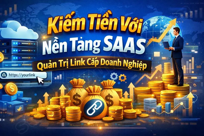 Kiếm tiền với nền tảng SAAS quản trị Link cấp doanh nghiệp