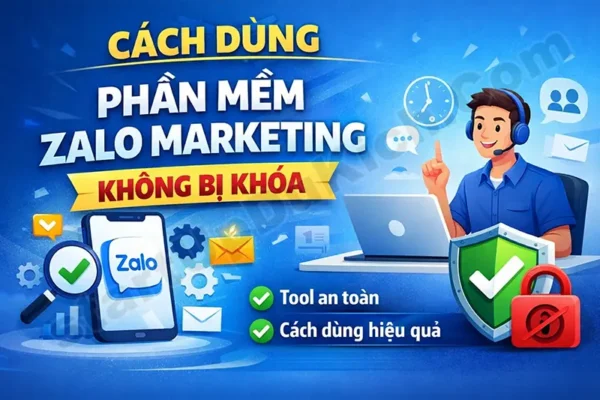 Cách dùng phần mềm Zalo Marketing không bị khóa