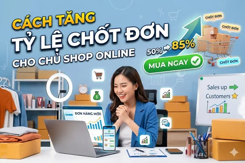 Cách tăng tỷ lệ chốt đơn cho chủ shop online