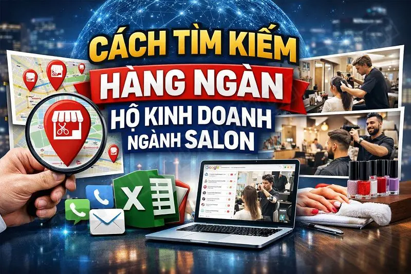 Cách tìm kiếm hàng ngàn hộ kinh doanh ngành Salon