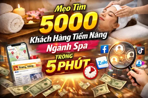 Mẹo tìm 5000 khách hàng tiềm năng ngành Spa trong 5 phút