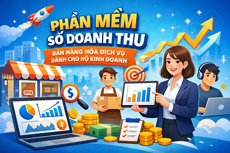 Phần mềm sổ doanh thu bán hàng hóa dịch vụ dành cho hộ kinh doanh