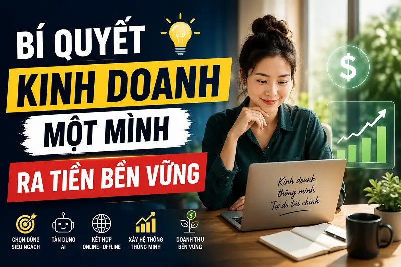 Bí Quyết Kinh Doanh Một Mình Ra Tiền Bền Vững